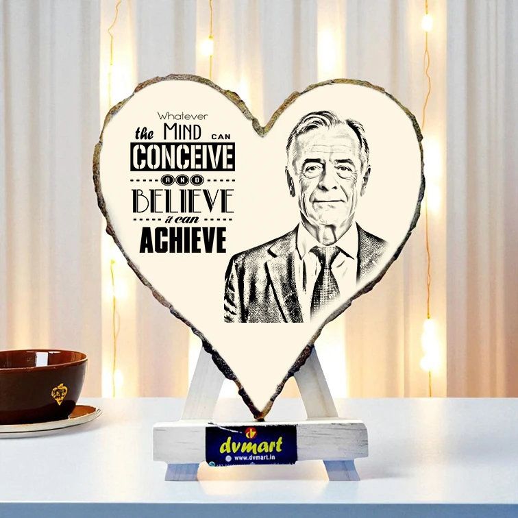 Personalised Natural Wood Heart Engraved Photo Frame